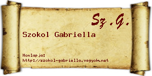 Szokol Gabriella névjegykártya