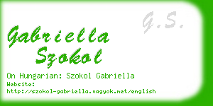 gabriella szokol business card